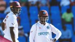 File photo of West Indies batters Jason Holder, Nkrumah Bonner.