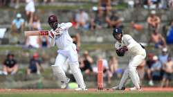 Nkrumah Bonner in action during WI vs ENG 1st Test 