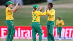 South Africa women team celebrating win against Pakistan in ICC Women's World Cup 2022