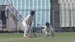 Virat Singh of Jharkhand in action during Jharkhand vs Nagaland Pre Quarter-Final Ranji game 