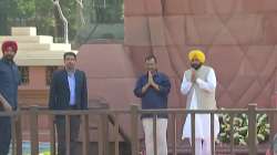 Ahead of roadshow, Bhagwant Mann, Kejriwal pay tributes at Amritsar's Jallianwala Bagh memorial