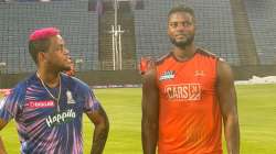 RR and SRH shared the ground for practice ahead of their clash in IPL 2022