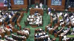 Parliamentarians in the Lok Sabha, during the second part of Budget Session of Parliament, in New Delhi, Wednesday, March 16, 2022.