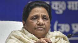 Bahujan Samaj Party (BSP) Supremo Mayawati addresses a press conference at the party office in Lucknow