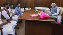 Pramod Sawant and leaders of Goa BJP meet PM Modi in Delhi