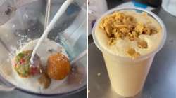 Motichoor, besan ladoos milkshake