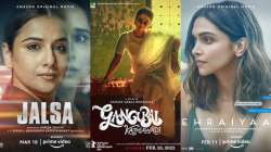 Posters of Gehraiyaan, Gangubai Kathiawadi & Jalsa