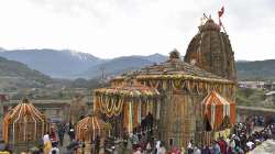 Kangra: Devotees gather at Baba Baijnath temple to offer prayers to Lord Shiva on the occasion of Maha Shivratri, in Kangra district, Tuesday,