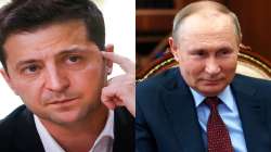 Ukrainian President Volodymyr Zelenskyy (Left) and Russian counterpart Vladimir Putin.