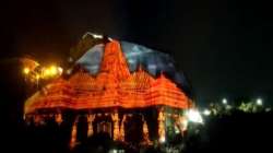 Stunning visuals of biggest light-sound show on Gabbar Parvat