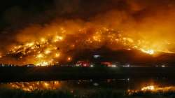 Delhi Flames continue to emerge from Bhalswa landfill site firefighting operation still underway, bh