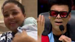 Mommy Bharti Singh shares first glimpse of her baby boy; 'mamu' Karan Johar sings lullaby | VIDEO