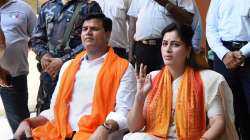 Independent Amravati MP Navneet Rana and her husband and MLA Ravi Rana