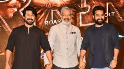 Jr NTR, Ram Charan, SS Rajamouli at RRR success bash