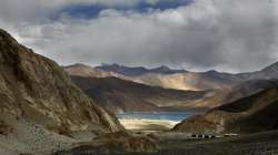 pangong tso lake, pangong lake, china