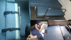 Baby berth in train