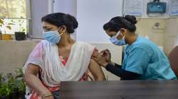 A health worker inoculates a woman with a booster dose against Covid-19, at a private hospital in New Delhi. (Photo for representation)