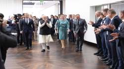 PM Modi with Danish counterpart Mette Frederiksen in Copenhagen.