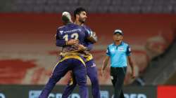 KKR celebrating after a wicket vs MI