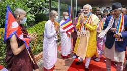 Prime Minister Narendra Modi visits Maya Devi Temple on Buddha Purnima, in Lumbini.