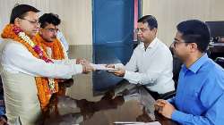 Champawat bypoll, Pushkar Singh Dhami files nomination for Champawat bypoll, Pushkar Singh Dhami, Ut