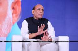 Union Defence Minister Rajnath Singh at India TV's Samvaad