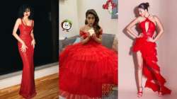 B-Town actresses in red gowns