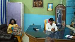 Controversy over TMC MLA sitting on a college principal's chair.?