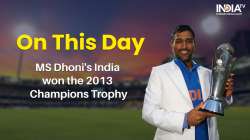 MS Dhoni's India, on June 23, 2013, beat England by five runs in a last-over thriller to lift the Ch