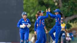 Team India celebrating a wicket vs SL in first T20.