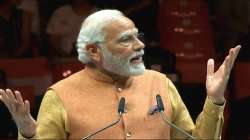 Prime Minister Narendra Modi addresses a community programme in Munich, Germany