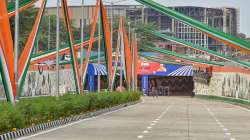 The main tunnel of the Pragati Maidan Integrated Transit Corridor Project ahead of its inauguration, in New Delhi, Saturday, June 18, 2022.