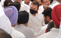 Rahul Gandhi meets Punjabi singer Sidhu Moose Wala's family in Mansa