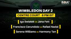 Wimbledon Day 2 - Centre Court details 