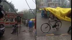 Baraat dance in heavy rains