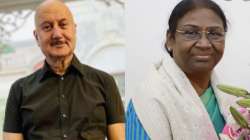 Anupam Kher and Droupadi Murmu 