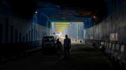 New Delhi: People walk through the newly dedicated underpass on the Benito Juarez Marg, at Chanakyapuri in New Delhi, Saturday, July 2, 2022.?