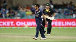 Yuzvendra Chahal in  a T20I match against Australia 2020-21