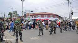 Security personnel in Kashmir.