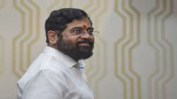 Maharashtra CM Eknath Shinde during a press conference in New Delhi on Saturday, July 9, 2022.