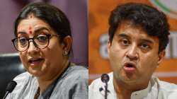 Union Ministers Smriti Irani and Jyotiraditya Scindia.