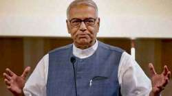 Yashwant Sinha was unanimously named the joint candidate of the opposition parties for the Presidential election.