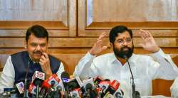 Devendra Fadnavis with Eknath Shinde