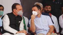 Ghulam Nabi Azad with Rahul Gandhi