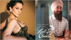 Kangana Ranaut, Laal Singh Chaddha poster featuring Aamir Khan