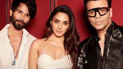 Shahid Kapoor, Kiara Advani and Karan Johar 