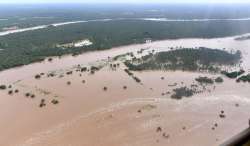 Current inflow in Godavari stood at 9.80 lakh cusecs, reported State Disaster Management Authority Managing Director B R Ambedkar in a release.