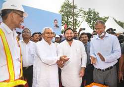 Tejashwi Yadav with Bihar CM Nitish Kumar