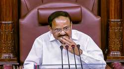  Outgoing Rajya Sabha Chairman M Venkaiah Naidu during his farewell in the House, in New Delhi.