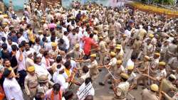 Massive protest in Rajasthan's Jaipur against lumpy skin disease. 